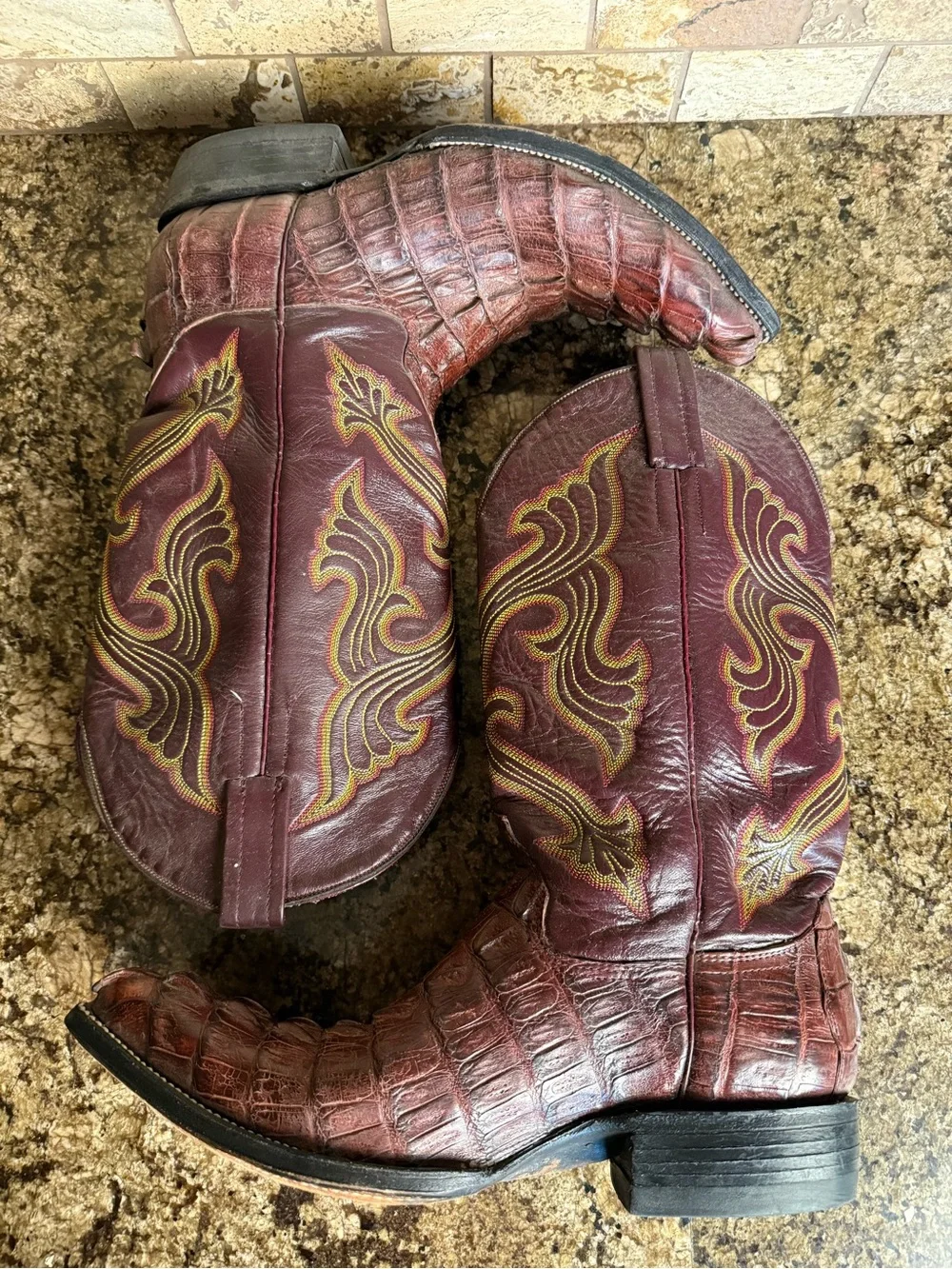 N/A crocodile embossed